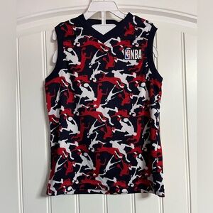 NBA Kids Red, White, and Black‎ Camouflage Jersey